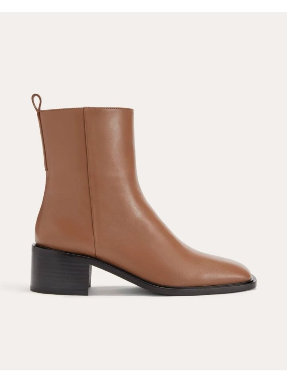 Everlane The City Boots in Saddie Brown Leather 8 New with box Womens Booties - Picture 3 of 9